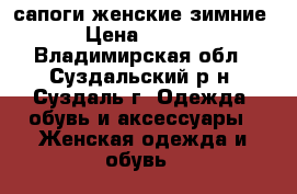 сапоги женские зимние  › Цена ­ 1 000 - Владимирская обл., Суздальский р-н, Суздаль г. Одежда, обувь и аксессуары » Женская одежда и обувь   